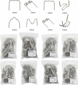 Rosfix ZSZYWKI DO PLASTIKU PŁASKIE LITERA S 0,8MM 100SZT 2