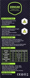 Ładowarka Zencar EVSE 22kW typ 2 na gniazdo siłowe 32A 5m + Torba 4