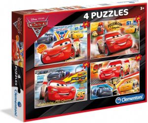 Clementoni Puzzle 2x20+2x60 elementów Cars 3 1
