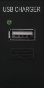 Maclean Gniazdo USB z ładowarkš pasuje do szklanych ramek MCE727B Czarne 1