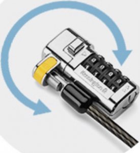 Linka zabezpieczająca Kensington Blokada do laptopa ClickSafe 3-in-1 Combin T-Bar, Nano, Wedge 8