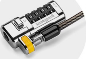 Linka zabezpieczająca Kensington Blokada do laptopa ClickSafe 3-in-1 Combin T-Bar, Nano, Wedge 10