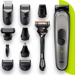 Trymer Braun Braun All-in-one trimmer MGK7320 Cordless, Number of length steps 13, Black/Silver 1