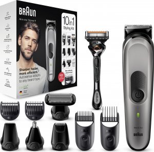 Trymer Braun Braun All-in-one trimmer MGK7320 Cordless, Number of length steps 13, Black/Silver 4