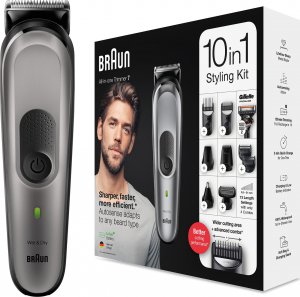 Trymer Braun Braun All-in-one trimmer MGK7320 Cordless, Number of length steps 13, Black/Silver 5