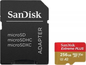 Karta SanDisk Karta SanDisk micro SDXC 256GB Extreme PLUS 200 C10 UHS-I U3 V30 - Karty pamięci 1