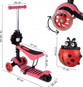 Hulajnoga MalPlay Czerwony 2