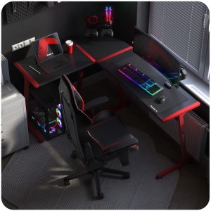 Biurko Huzaro Hero 6.0 Czerwone 147 cmx48 cm 12