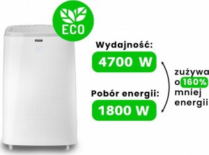 Klimatyzator Yoer 4w1 Klimatyzator 4700W + WiFi + LED 75m -YOER Arctico Pro PAC02W 2