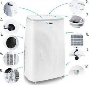 Klimatyzator Yoer 4w1 Klimatyzator 4700W + WiFi + LED 75m -YOER Arctico Pro PAC02W 3