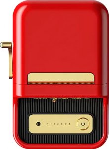 Drukarka etykiet Niimbot termiczna czerwona + rolka etykiet B21 2