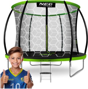 Trampolina ogrodowa Neo-Sport NS-08C221 z siatką wewnętrzną 8 FT 252 cm 2