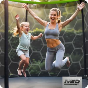 Trampolina ogrodowa Neo-Sport NS-08C221 z siatką wewnętrzną 8 FT 252 cm 5