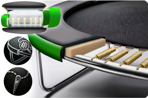 Trampolina ogrodowa Neo-Sport NS-08C221 z siatką wewnętrzną 8 FT 252 cm 10