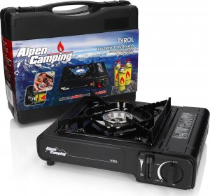 Kuchenka Kuchenka turystyczna Alpen Camping, moc: 2.0 kW,  zużycie gazu 146g/h, zapłon piezoelektryczny, TYROL 3