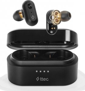 Słuchawka TTEC Ttec 2KM127S słuchawki/zestaw słuchawkowy True Wireless Stereo (TWS) Połączenia/muzyka Czarny 1