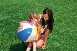 Intex PIŁKA PLAŻOWA 61cm DUŻA KOLOROWA DLA DZIECI 2
