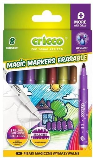 Cricco Pisaki magiczne 8 kolorów wymazywalne (CR387K8) 1