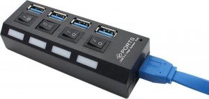 HUB USB Verk ROZGAŁĘŹNIK ROZDZIELACZ PORTÓW HUB USB 4X USB 3.0 7