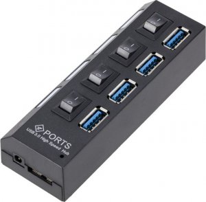 HUB USB Verk ROZGAŁĘŹNIK ROZDZIELACZ PORTÓW HUB USB 4X USB 3.0 8