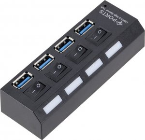 HUB USB Verk ROZGAŁĘŹNIK ROZDZIELACZ PORTÓW HUB USB 4X USB 3.0 10