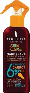Afrodita Afrodita Sun Care Dry Oil SPF6 Brązujący Olejek Z Marchwi 1