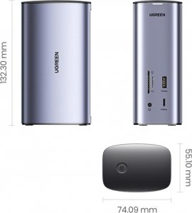 Stacja/replikator Ugreen CM555 USB-C (90325) 2