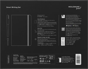 Moleskine Zestaw MOLESKINE, notes L w linie + długopis, Smart Writing Set3, czarny 7