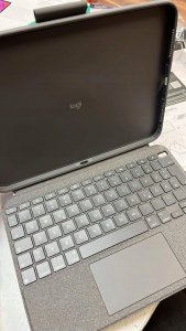 Logitech Logitech Combo Touch Szary QWERTZ Niemiecki 2