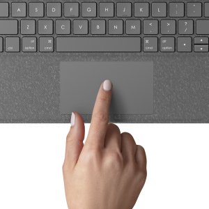 Logitech Logitech Folio Touch - Tastatur und Foliohulle - mit Trackpad - hinterleuchtet - Apple Smart connector - QWERTZ - Schweiz - Oxford Gray - fur Apple 10.9-inch iPad Air (4. Generation, 5. Generation) 9