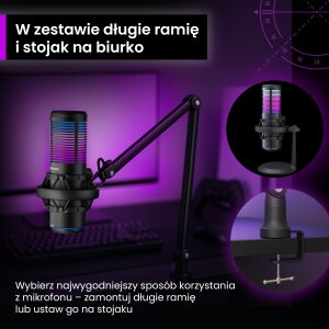 Mikrofon PREYON Osprey Scream RGB (POS43B) 5