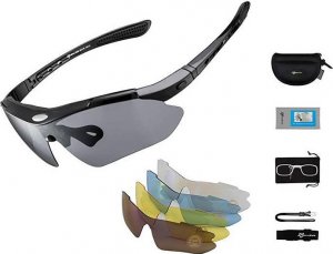 RockBros Okulary rowerowe, polaryzacyjne Rockbros 10003 (czarne) 1