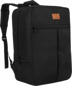 Rovicky Czarny plecak lekki bagaż podręczny materiałowy pojemny duży unisex Lorenti PL15602 1