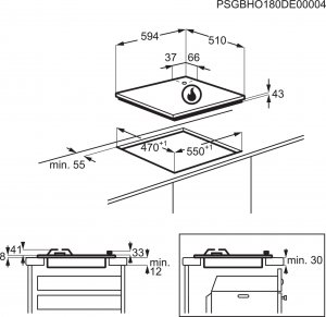 Płyta grzewcza Electrolux GAS HOB KGG6407K 2