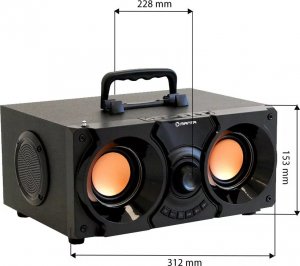 Głośnik Manta Głośnik przenośny bluetooth Manta MMS10 Radio FM Karaoke 2