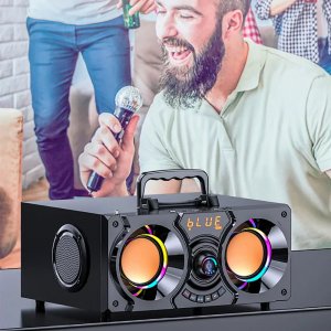 Głośnik Manta Głośnik przenośny bluetooth Manta MMS10 Radio FM Karaoke 4