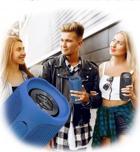 Głośnik Manta Głośnik bluetooth przenośny Manta SPK130GO-BL niebieski 2