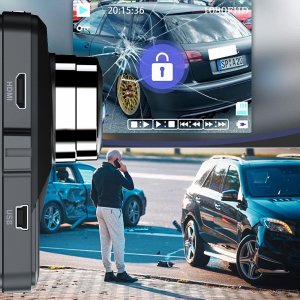 Wideorejestrator Manta Rejestrator jazdy Manta DVR401F DUO Black Eye z kamerą cofania G-sensor FHD 6