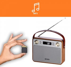 Radio Manta Radio retro przenośne bluetooth Manta RDI915X Akumulator 5