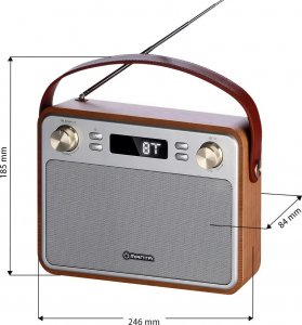 Radio Manta Radio retro przenośne bluetooth Manta RDI915X Akumulator 7