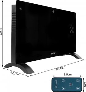Grzejnik Maltec Grzejnik Konwekcyjny Szklany Eco Wifi Termostat 2