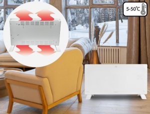 Grzejnik Maltec Grzejnik Konwekcyjny Szklany Eco Wifi Termostat 5