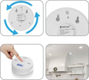 Maltec Czujnik Czadu Tlenku Węgla Certyfikowany SafeSensor1000 12