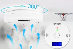 Maltec Czujnik Czadu Tlenku Węgla Certyfikowany SafeSensor1000 5