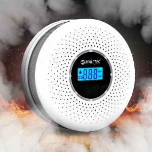 Maltec Czujnik Czadu Tlenku Węgla Certyfikowany SafeSensor2000 2w1 9