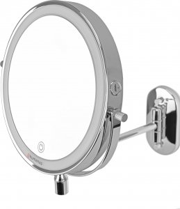 Lusterko kosmetyczne Humanas HUMANAS HS-BM01 Lusterko do makijażu z podświetleniem LED srebrne 2