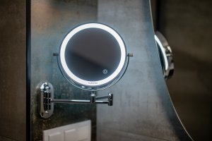 Lusterko kosmetyczne Humanas HUMANAS HS-BM01 Lusterko do makijażu z podświetleniem LED srebrne 5