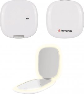 Lusterko kosmetyczne Humanas HUMANAS HS-PM01 Lusterko kosmetyczne z podświetleniem LED białe 1