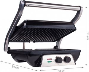 Grill elektryczny Maltec Grill Elektryczny Opiekacz XXL Rozkładany SM2500W 3