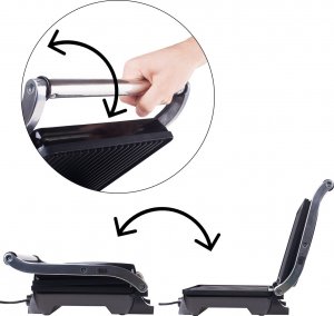 Grill elektryczny Maltec Grill Elektryczny Opiekacz XXL Rozkładany SM2500W 4